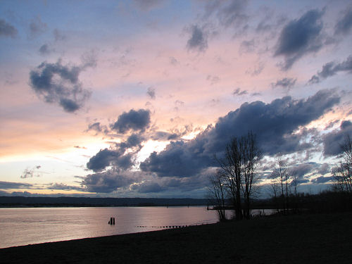 Sunset at the Columbia River (1)