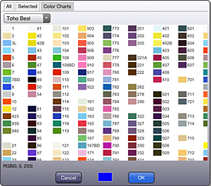 Toho 11 0 Color Chart